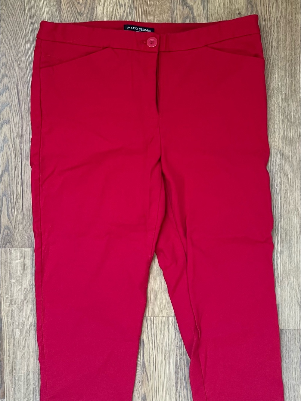 Mario Serrani Women's Bright Red Ponte Leggings